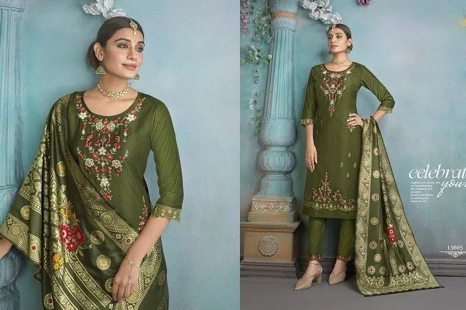 Salwar Kameez oliv
