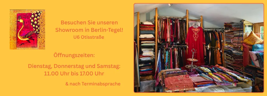 Showroom mit Text