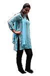 Tunikas Georgette - Viskose - Wolle